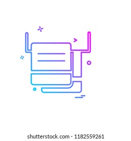 Furniture icon design vector