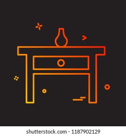 Furniture icon design vector