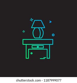 Furniture icon design vector 