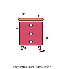 Furniture icon design vector 