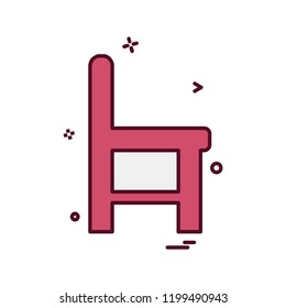 Furniture icon design vector