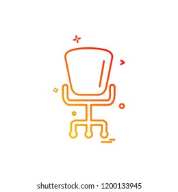 Furniture icon design vector 