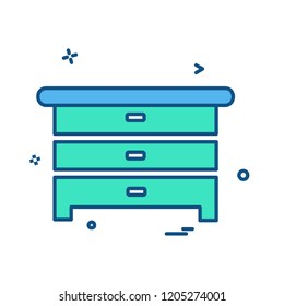 Furniture icon design vector