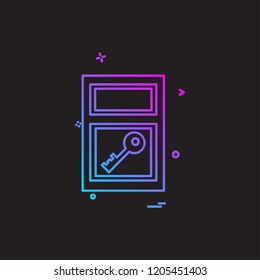 Furniture icon design vector
