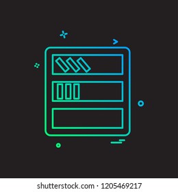 Furniture icon design vector 