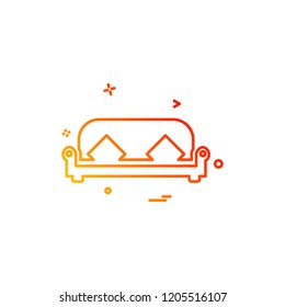 Furniture icon design vector 