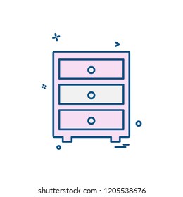 Furniture icon design vector 