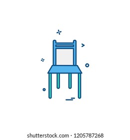 Furniture icon design vector