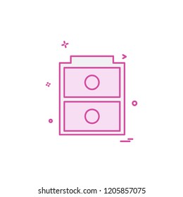 Furniture icon design vector