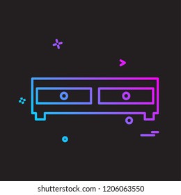 Furniture icon design vector