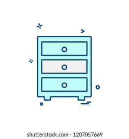 Furniture icon design vector 
