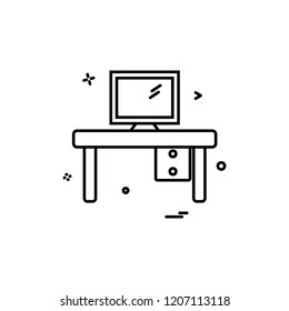 Furniture icon design vector 