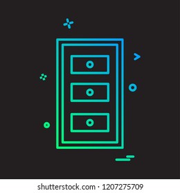 Furniture icon design vector