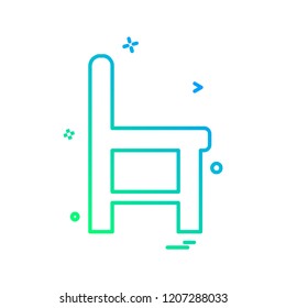 Furniture icon design vector