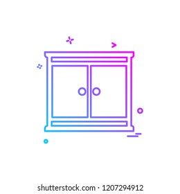 Furniture icon design vector 