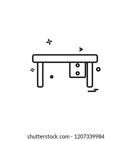 Furniture icon design vector 