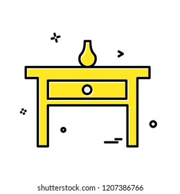 Furniture icon design vector