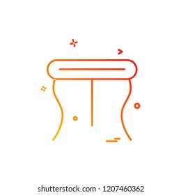 Furniture icon design vector 