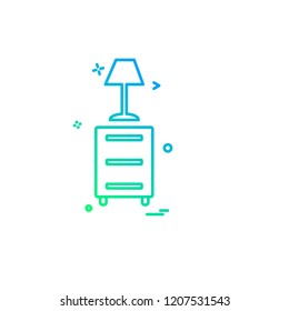 Furniture icon design vector