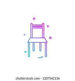 Furniture icon design vector