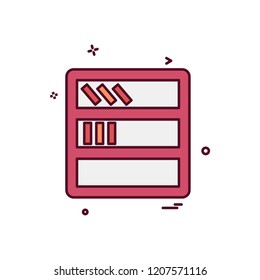 Furniture icon design vector 
