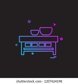 Furniture icon design vector 