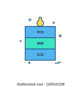 Furniture icon design vector