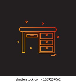 Furniture icon design vector