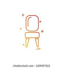 Furniture icon design vector