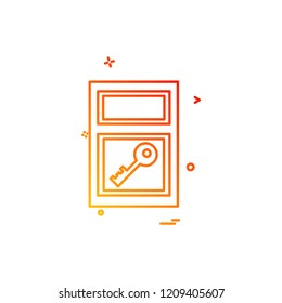 Furniture icon design vector