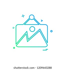 Furniture icon design vector 