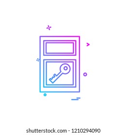 Furniture icon design vector
