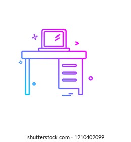 Furniture icon design vector