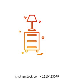 Furniture icon design vector