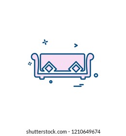 Furniture icon design vector