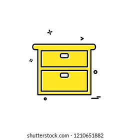 Furniture icon design vector