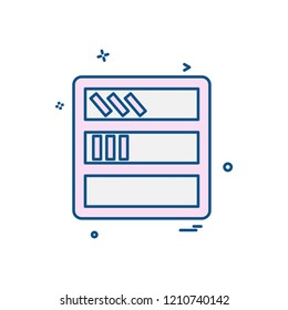 Furniture icon design vector 