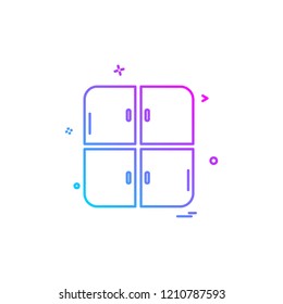Furniture icon design vector