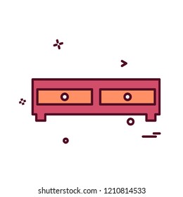 Furniture icon design vector