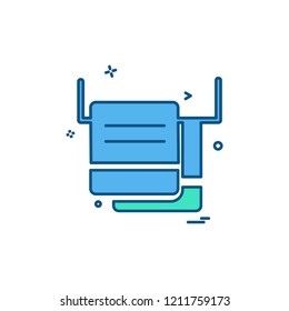 Furniture icon design vector