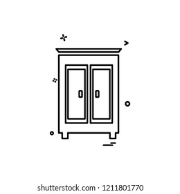 Furniture icon design vector