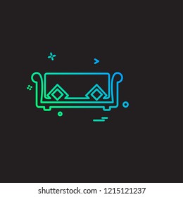 Furniture icon design vector