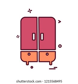 Furniture icon design vector