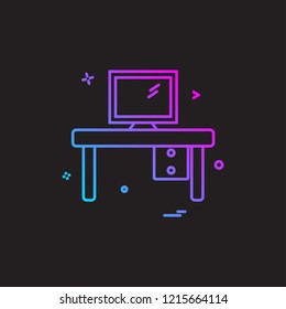 Furniture icon design vector 