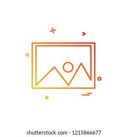 Furniture icon design vector 
