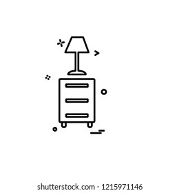 Furniture icon design vector