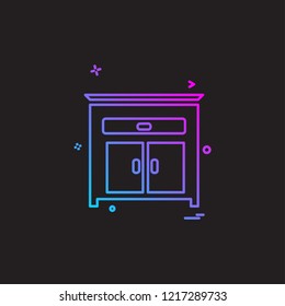Furniture icon design vector