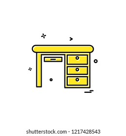 Furniture icon design vector