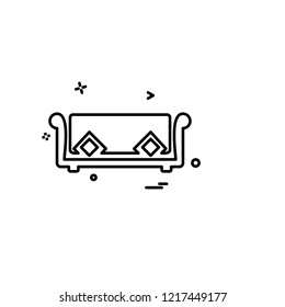 Furniture icon design vector