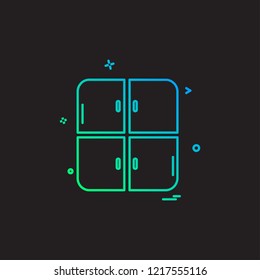 Furniture icon design vector